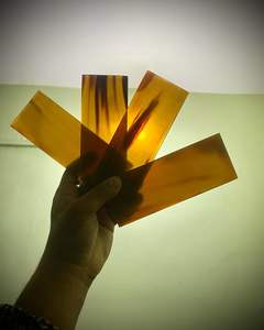 Placas de Cuerno de Búfalo Genuino, Material para Monturas Ópticas, Calidad Premium - Product Image 2