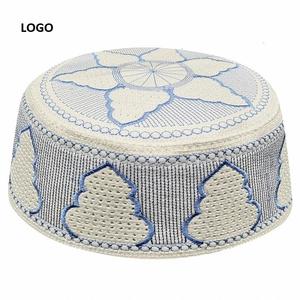 Sombreros elegantes negros Topi, venta al por mayor, gorras de oración musulmanas, sombreros con estampado árabe islámico, gorras de mezquita Namaz personalizadas a la moda, sombreros - Product Image 5