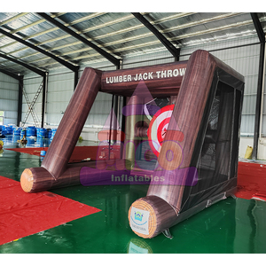 Jeu de lancer de hache gonflable commercial en PVC de qualité supérieure, cible interactive de compétition, grand jeu de fléchettes gonflable pour l'extérieur - Product Image 5