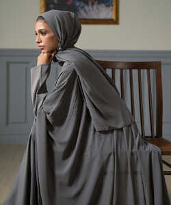 Nuevo estilo señoras Abaya alta calidad fabricante profesional ropa islámica secado rápido transpirable musulmán manga larga Abaya - Product Image 6