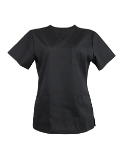 Hospital Uniforms Women <b>Scrub</b> Tops Medical Nursing Custom Short Sleeve Elasticity Needle Detection Seamless Fusing Uniform Sets - Product Image 1