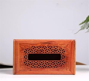Boîte à mouchoirs en bois faite à la main Décoration de table abordable avec motif naturel pour le bureau à domicile et le salon au prix de gros - Product Image 6