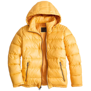 Nouvelle veste matelassée en toile d'hiver avec logo personnalisé, taille plus, devant brillant, coton uni, chaude, surdimensionnée, décontractée, pour homme - Product Image 1