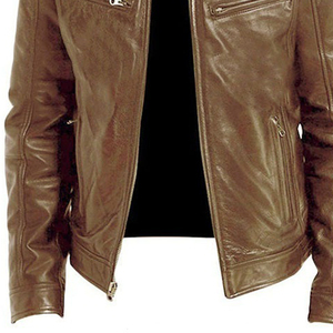 Vestes en cuir fabriquées au Pakistan Veste en cuir de vachette véritable entièrement personnalisée pour hommes Prix bas pas cher - Product Image 5