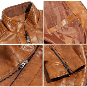 Hot Selling Top Quality new Fashion <b>Men</b> Genuine <b>Leather</b> <b>jacket</b> for <b>men</b> New Arrival Custom OEM Design <b>Leather</b> <b>jacket</b> for <b>men</b> - Product Image 3