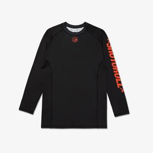 BFITIN Rashguard MMA à manches longues respirant avec logo personnalisé imprimé, polyester/nylon, sublimation, compression, devant vierge - Product Image 1