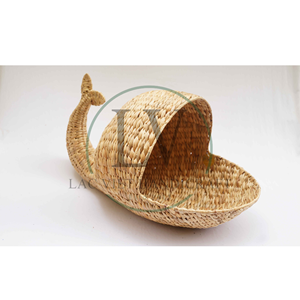 Nouvelle arrivée panier de fleurs en osier écologique meilleure vente panier de jacinthe d'eau naturelle produit à usage domestique directement du Vietnam - Product Image 6