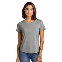 T-shirt blanc pour femmes coupe décontractée Tri Blend T-shirts super doux à encolure dégagée pour femmes XS-2XL NOUVEAU