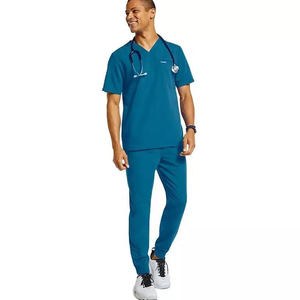 Uniforme médico para hombre, conjuntos de uniformes médicos de enfermería para hombre, uniformes de hospital, transpirables, suaves y elásticos - Product Image 5