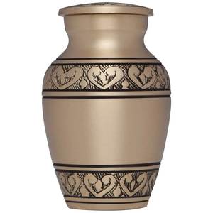 Urnas de recuerdo azules personalizadas, urnas de cremación pequeñas de Metal con estuche de terciopelo azul para cenizas humanas, suministros funerarios - Product Image 4