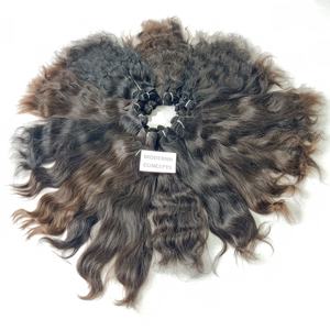 Vente en gros d'extensions de cheveux vierges brutes sans traitement chimique Paquets ondulés originaux d'extensions de cheveux humains vietnamiens - Product Image 4