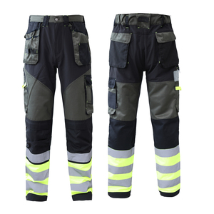 Vêtements de travail Sécurité Construction Porter Pantalon Bandes Réfléchies De Haute Qualité Multi Poches Cargo Pantalon Hi Vis - Product Image 2