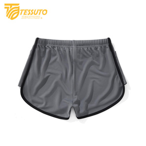 Haute qualité hommes et femmes Gym Fitness athlétique Shorts de course séchage rapide respirant maille rayé fermeture éclair poches plaine teint - Product Image 4