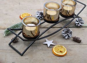 T Light Candle Light Decoraciones Última decoración Hierro Antiguo Vela negra Votiva para centros de mesa Decoraciones - Product Image 6