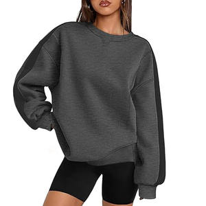 Sudadera con capucha y cuello redondo de manga larga de invierno informal para mujer con logotipo personalizado 2025 - Product Image 1