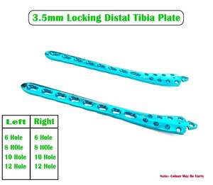 Juego de 8 piezas de implantes de placas de tibia distal medial de bloqueo veterinario de 3,5mm y materiales de intervención (L4R4) - Product Image 4