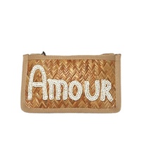 Pochette en jute minimaliste de qualité durable pour les femmes réutilisable fiable prêt à l'emploi disponible au prix d'usine