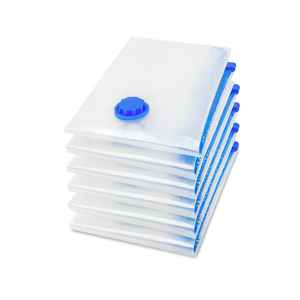 48X50x60cm sacchetti di stoccaggio sottovuoto trasparenti doppio blocco aspirazione salvaspazio per vestiti coperte cuscini - Product Image 1