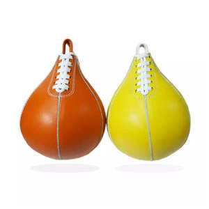 Balle de vitesse de boxe personnalisée de haute qualité pour l'entraînement balle de frappe Double extrémité balle sac de vitesse en cuir - Product Image 3