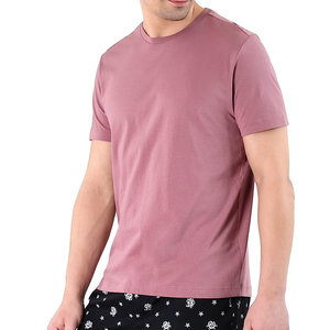 Camiseta de Cuello Redondo de Punto 100% Algodón Premium para Hombre, Suave, Transpirable, de Secado Rápido, Corte Clásico para Comodidad y Estilo Diarios - Product Image 2
