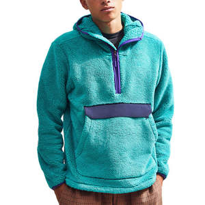 Sweats à capuche personnalisés Nouveau modèle Hommes 100% coton Sherpa Fleece Sweats à capuche d'hiver avec broderie Prix raisonnable Service OEM - Product Image 1