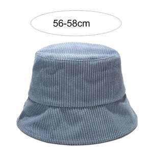 Premium Quality OEM Custom Logo Corduroy <b>Bucket</b> <b>Hat</b> Washable Casual Unisex <b>Hat</b> for Women & <b>Men</b> - Product Image 4