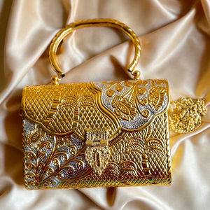 Sac à main en laiton traditionnel, luxueux et artisanal, pour occasions festives, pour les amateurs de mode, mariage, prix de gros. - Product Image 1