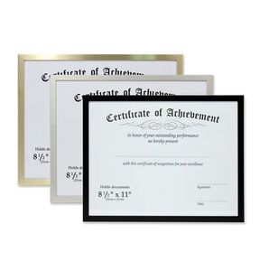 Amazing Certificate Holder <b>Frame</b> Best Quality Metal & Glass Picture <b>Frame</b> With Set of 3 Pcs for Table & Wall Hanging Decoration - Product Image 1