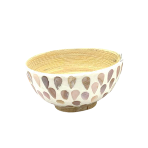 Vente en gros d'ustensiles de cuisine et de décoration du Vietnam de saladier en bambou filé avec nacre au design unique et abordable - Product Image 5