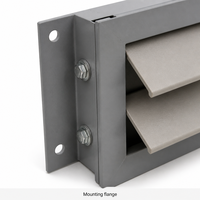 Système de ventilation à panneaux de ventilation en composite SMC pour tours d'alimentation de fermes avicoles et murs de bâtiments d'élevage, taille personnalisée