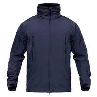 Vestes coupe-vent softshell d'hiver pour hommes en gros, 100 % polyester, imperméables, respirantes, col montant, fermeture frontale
