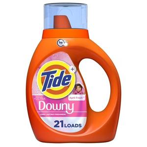 Tide Plus a Boost of Ultra Downy Detergente Líquido para Ropa, April Fresh Scent, 30 floz, 21 Cargas - Product Image 3