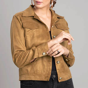 Wholesale Prices Customized Genuine Leather <b>Jacket</b> <b>Suede</b> Leather Custom Made Logo Design <b>Suede</b> <b>Jacket</b> - Product Image 3