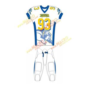 Customized American <b>Football</b> Uniform 100% Polyester UV Protection Comfortable Sports Wear Custom Color Team Name Logo Plus <b>Size</b> - Product Image 5