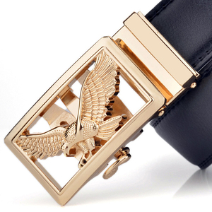 เข็มขัดหนังแท้พร้อมหัวเข็มขัดอัลลอยดีไซน์ล่าสุดเข็มขัดหนังวัวแท้สีตามสั่ง - Product Image 1