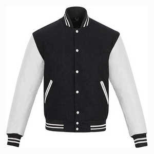 Custom Logo Wool Chenille Embroidery Baseball Letterman <b>Jackets</b> <b>Men</b> Vintage Blank Leather Sleeve Varsity <b>Jacket</b> - Product Image 5