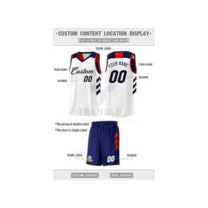 Camiseta de Baloncesto Reversible Personalizada, Camisetas Deportivas con Estampado Personalizado de Doble Cara, Uniforme de Equipo Transpirable de Alto Rendimiento - Product Image 3