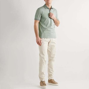 Novedad de verano, polos de Color sólido, cuello Polo informal para hombres y mujeres, ropa de calle de verano de talla grande de algodón, polos para hombres y adultos - Product Image 5