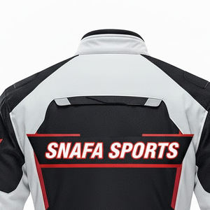 Veste en cuir de moto de course de haute qualité sur mesure à prix de gros, fermeture éclair, veste en cuir de moto avec poche latérale - Product Image 5