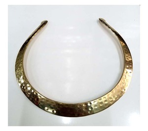 Collar de metal de moda para mujer superventas, gargantilla de latón religioso de estilo indio, con cadenas de cuentas en el - Product Image 1