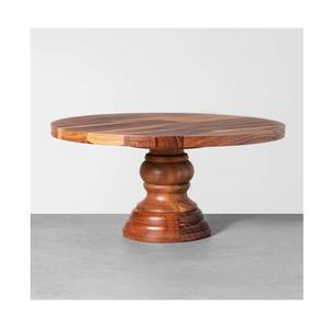Calidad exclusiva Vintage Olive Wood Cake Stand Hotel Proveedores Vajilla-Herramienta de soporte de pastel de madera - Product Image 3