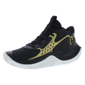 Chaussures pour garçons Under Armour Jet 23 GS Couleur : Noir/Noir/Or métallisé 100% authentique - Product Image 1
