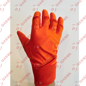 Gants de frappe de baseball bleus de qualité supérieure, professionnels, 100% cuir véritable, respirants, légers, à manches longues - Product Image 4