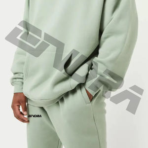 เสื้อมีฮู้ดขนาดใหญ่พิเศษเปิดไหล่ตก/เสื้อวอร์มสีพื้นไซส์ใหญ่พิเศษสำหรับผู้หญิง - Product Image 6