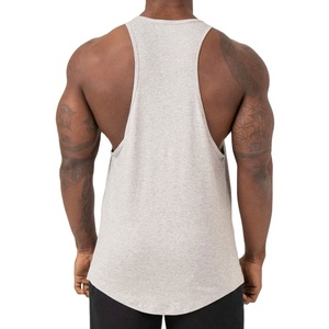 Camiseta sin mangas de punto sin costuras para hombre, chaleco de fitness de verano, logotipo personalizado, color sólido, camiseta de entrenamiento, ajuste holgado extragrande, venta al por mayor - Product Image 3