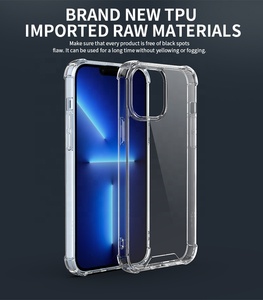 1.0Mm Mỏng Trong Suốt Pha Lê Rõ Ràng TPU Bumper Điện Thoại Trường Hợp Đối Với iPhone 13 14 Pro Max 14 13 12 11-Chống Sốc Bảo Vệ - Product Image 4