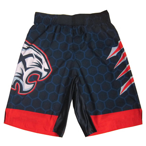 กางเกงขาสั้นผ้าลูกฟูกแห้งเร็วใส่ต่อสู้สำหรับผู้ชายผู้หญิงเด็กชุดต่อสู้ - Product Image 1