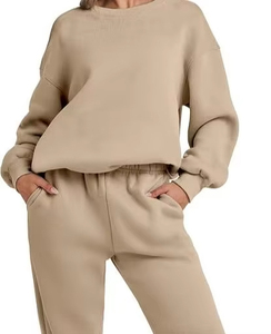 Presentamos el chándal de mezcla de algodón para mujer diseñado específicamente para la comodidad durante todo el día en 2025. Este elegante y versátil - Product Image 3