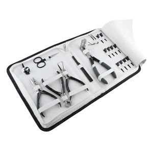 Best Quality hair extension Tools kit hair tool <b>tape</b> in extension plier bead Crimping removal pliers keratin bond cutter hook - Product Image 5