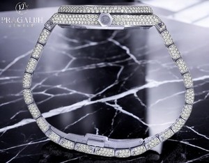 Reloj de Moissanite de lujo para hombre, totalmente helado, automático, busto de cara grande, Joyería de diamantes de acero inoxidable personalizada, oro amarillo, Hip Hop - Product Image 2